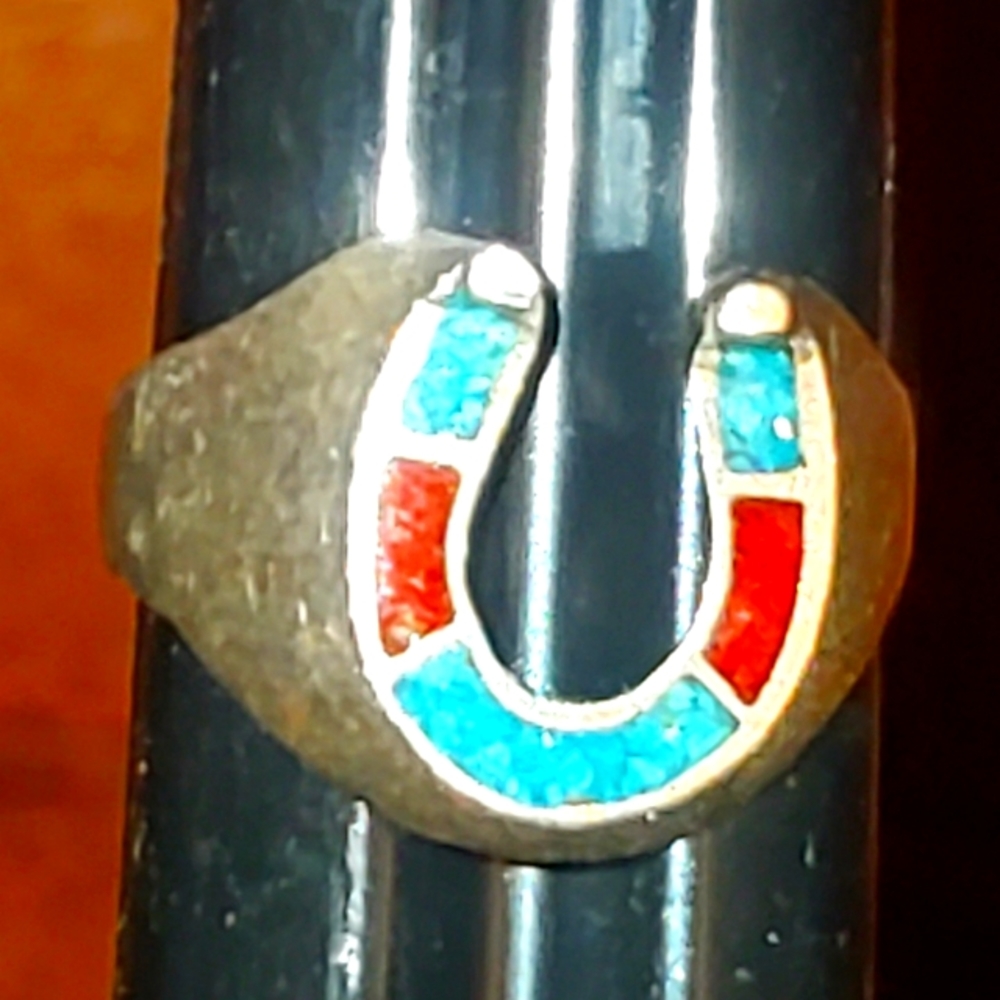 Vintage Sterling Horseshoe Shaped Ring